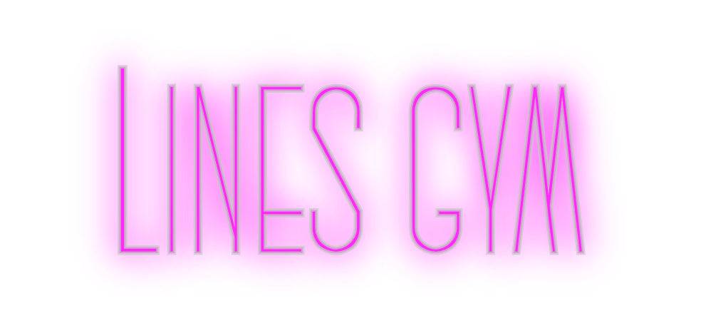 Custom Neon: Lines gym