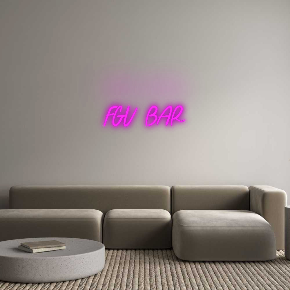 Custom Neon: FGV BAR